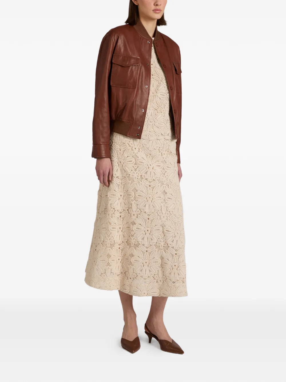  Glanshirt Macramé Lace Top - Neutrals 