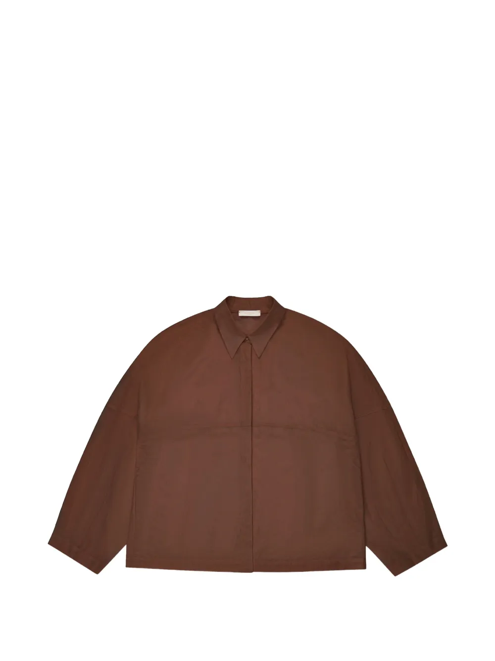 Glanshirt muslin shirt - Marrone