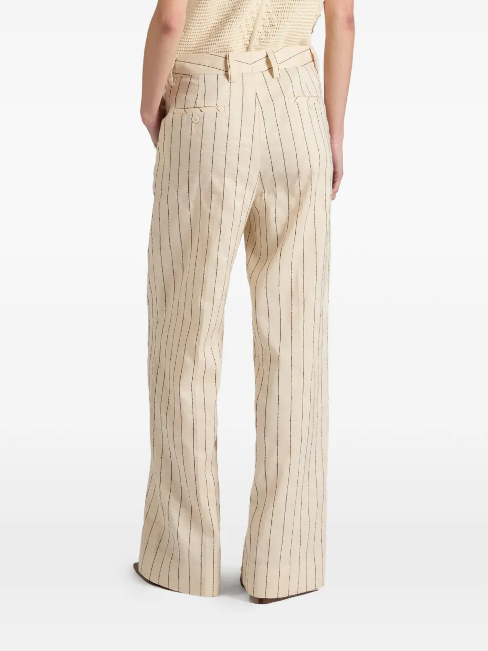 slowear Broek met krijtstreep Beige