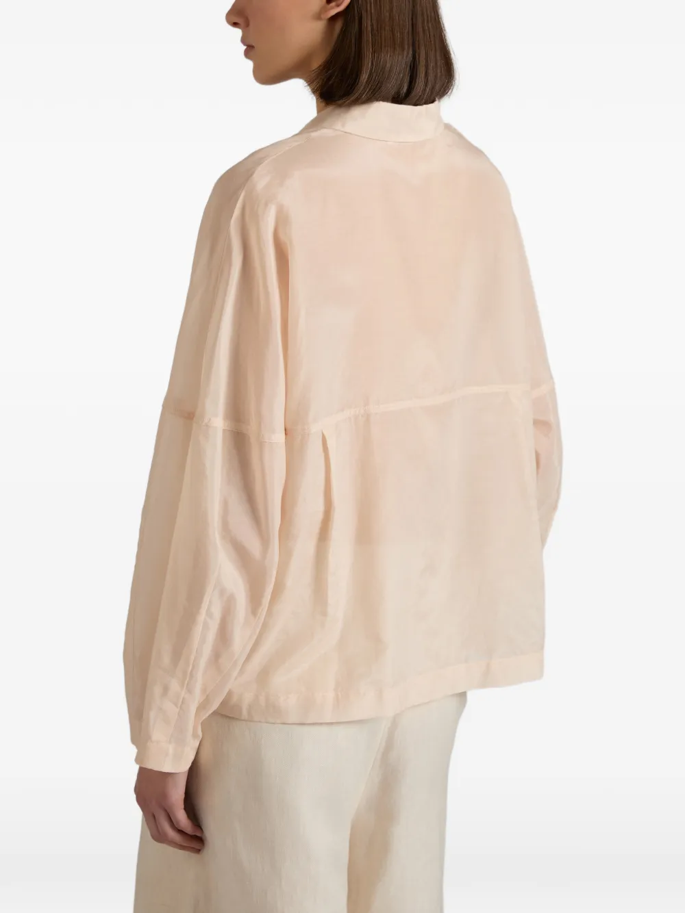 Glanshirt Overhemd met lange mouwen Roze