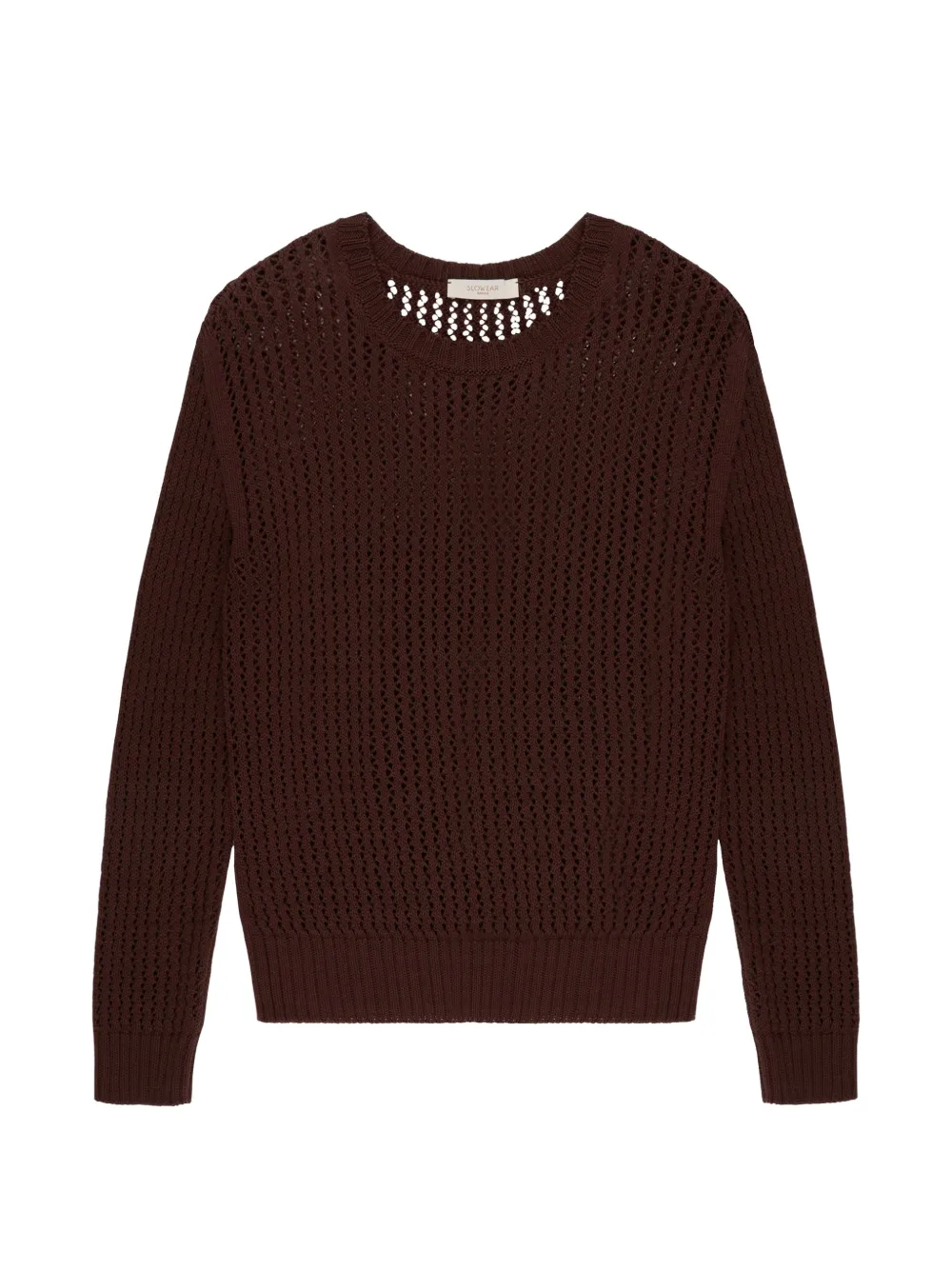slowear crew-neck top - Marrone