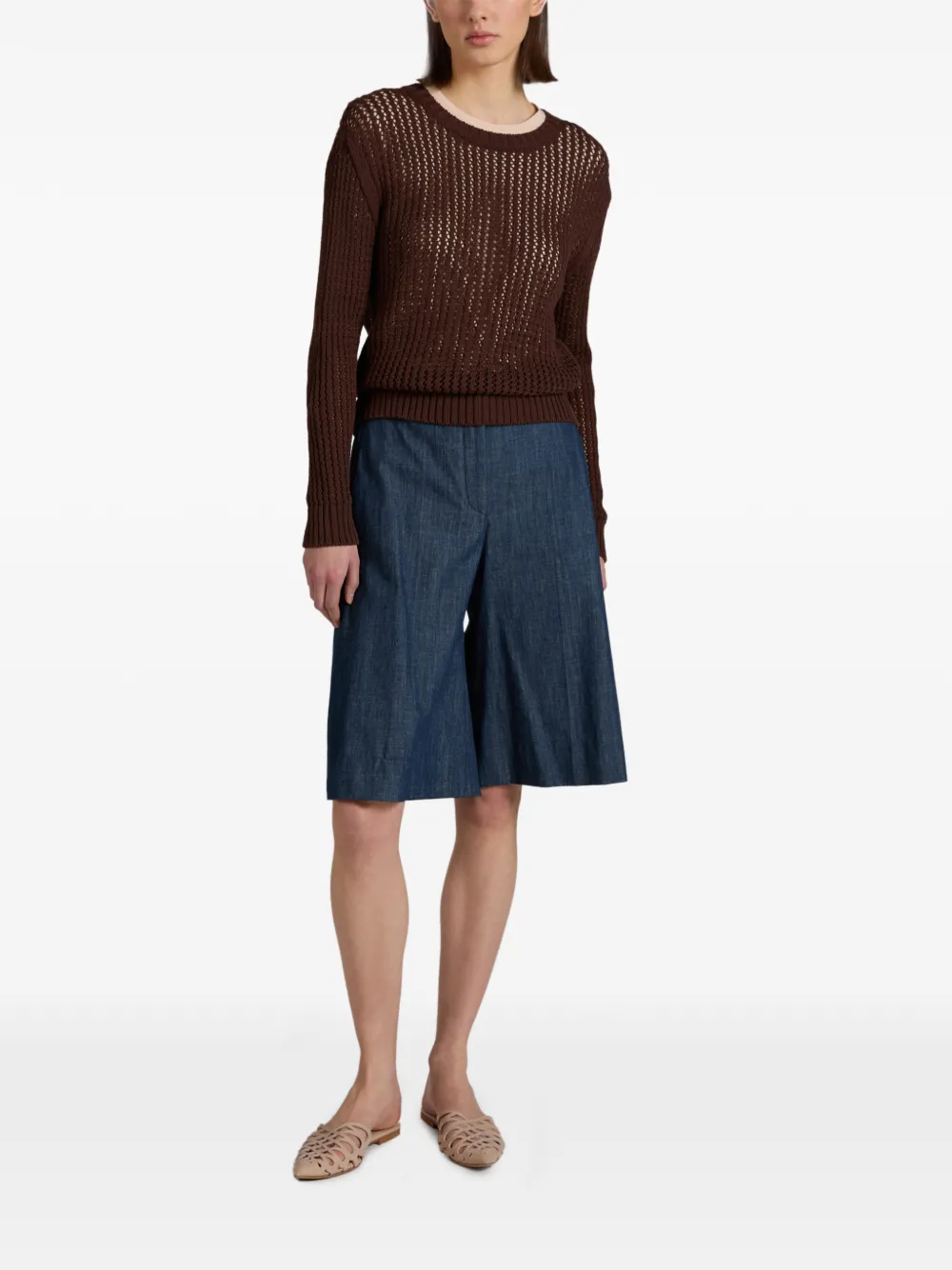  Slowear Crew-neck Top - Brown 
