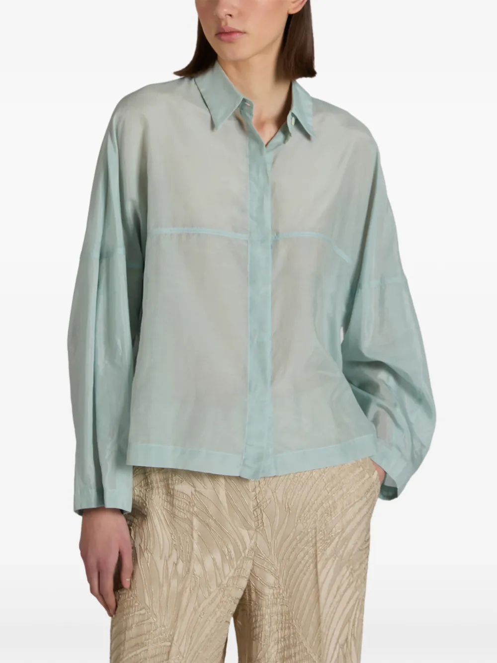  Glanshirt Long-sleeve Shirt - Blue 