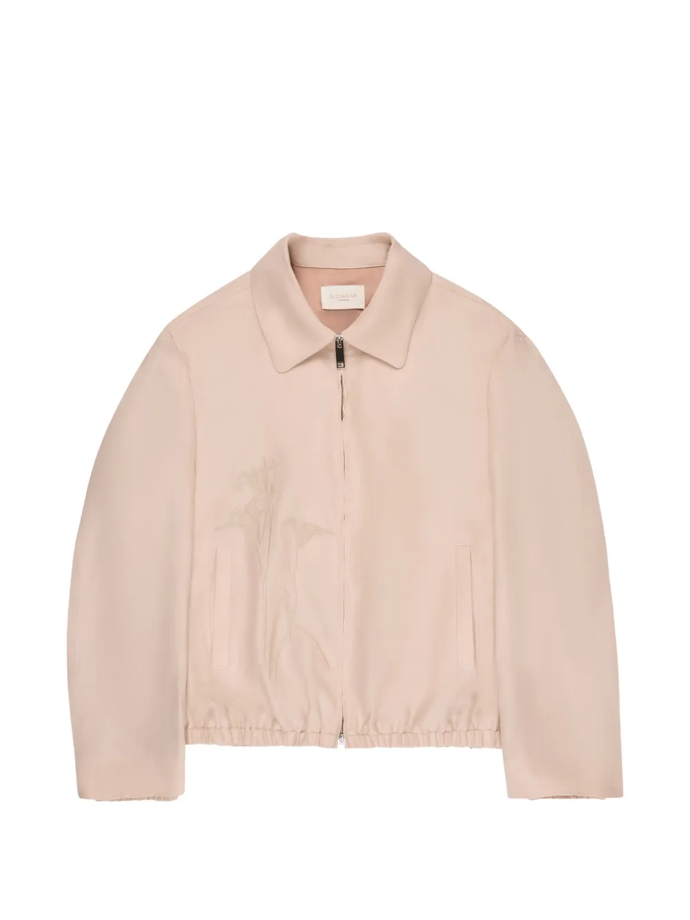 slowear floral-embroidered bomber jacket - Rosa