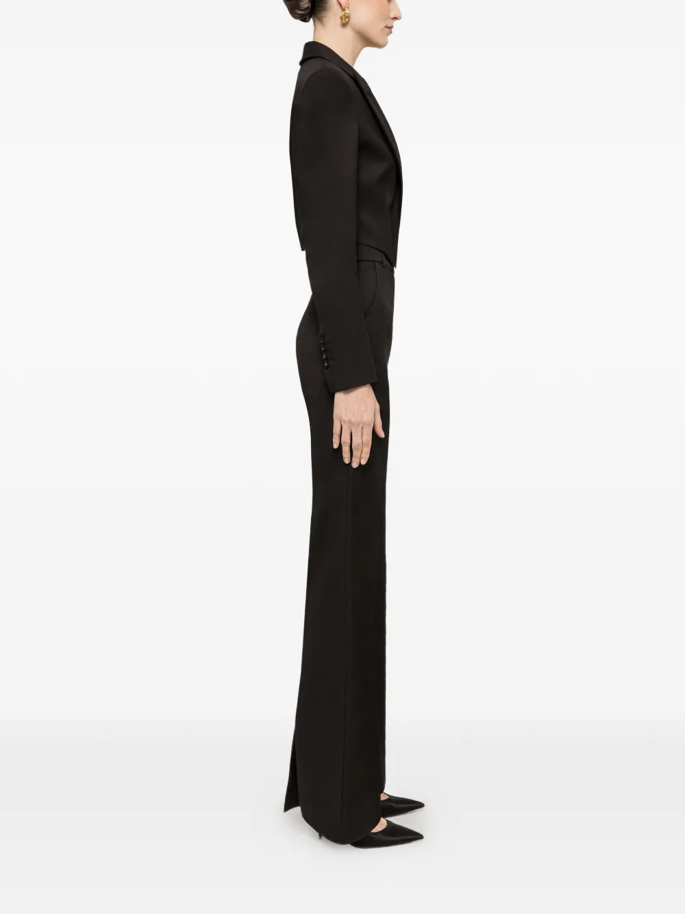  Nissa Cropped Blazer - Black 