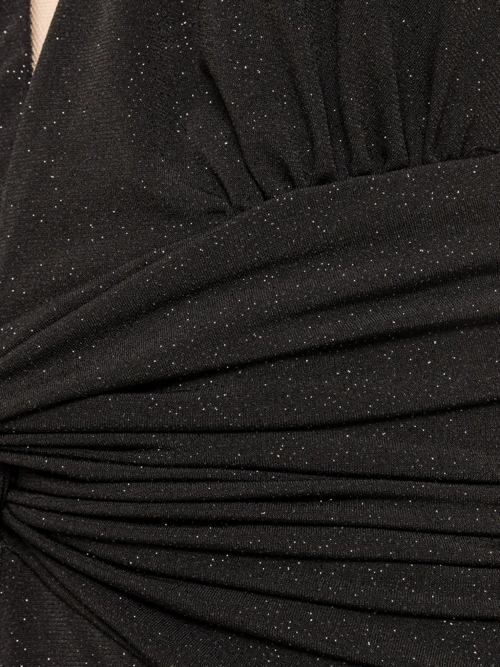 NISSA Maxi-jurk met glitters en open achterkant Zwart