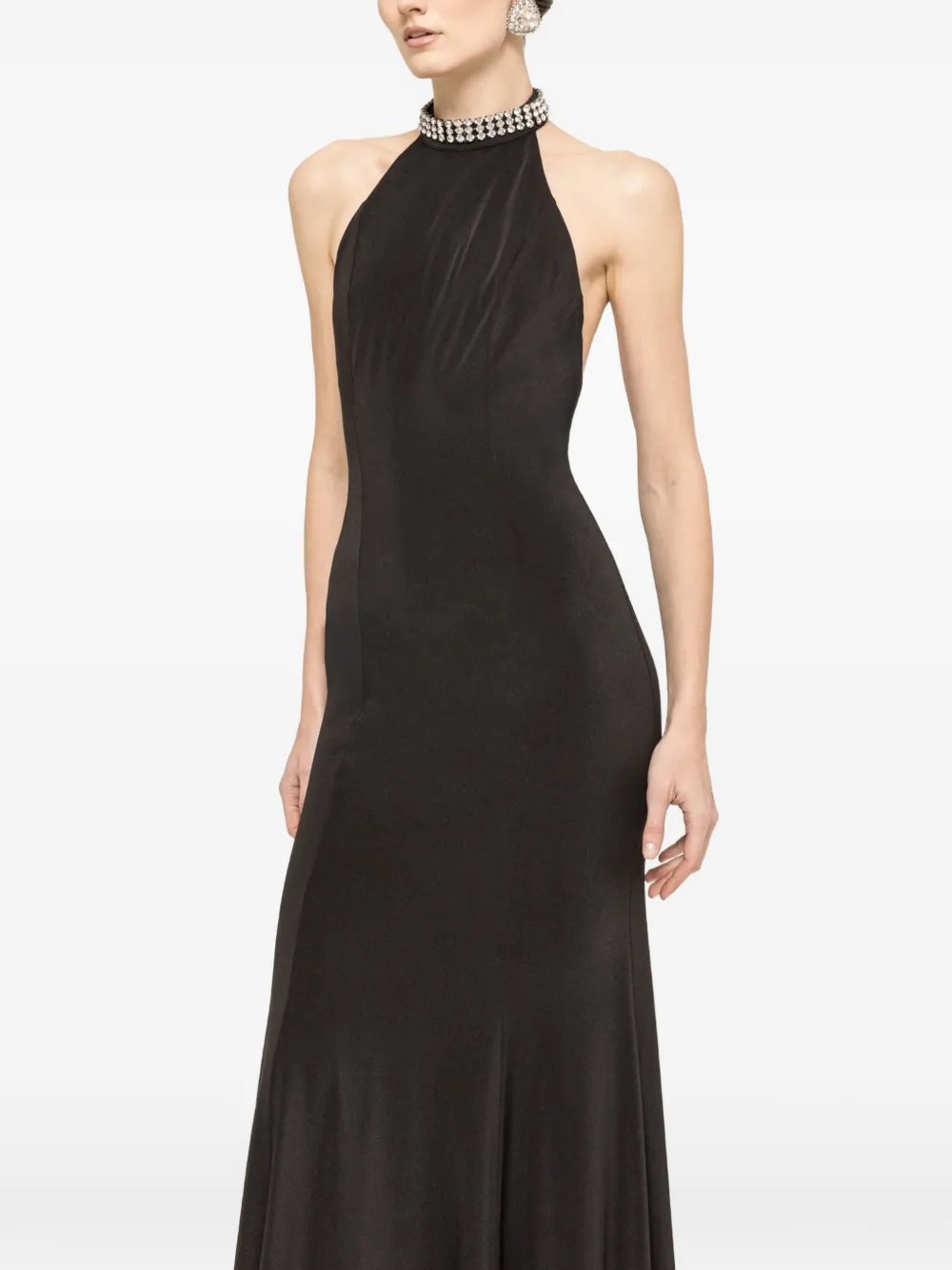 NISSA Backless maxi dress - Black