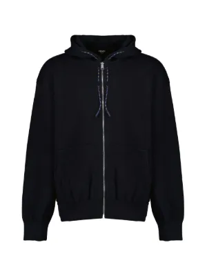 FENDI ジップアップ カシミアパーカー | グレー | FARFETCH JP