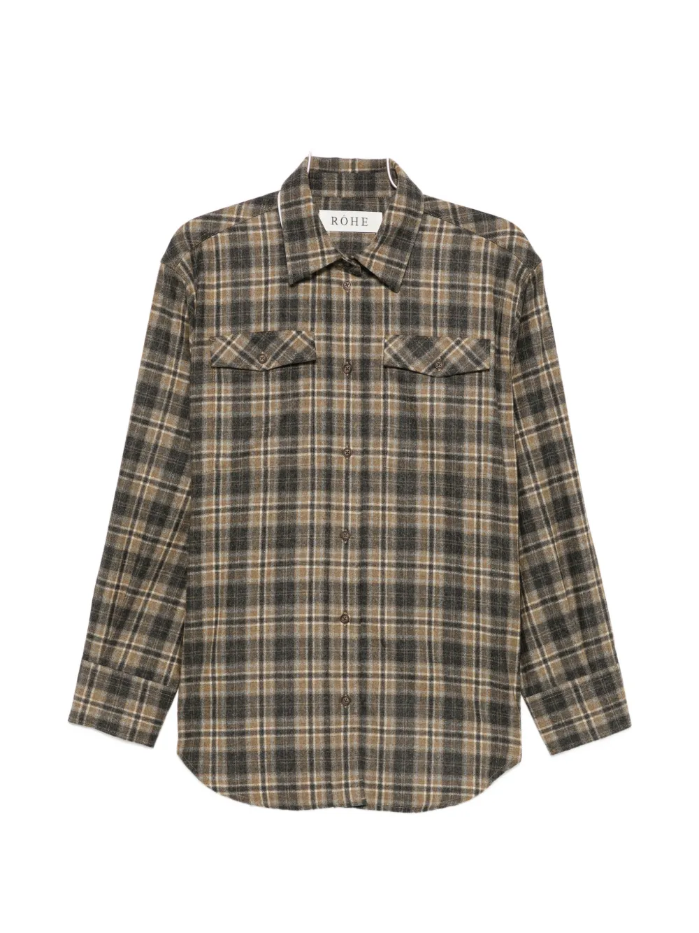 Rohe Western Checked Overshirt In Multi