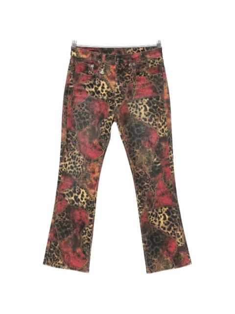 R13 Kick leopard-print jeans