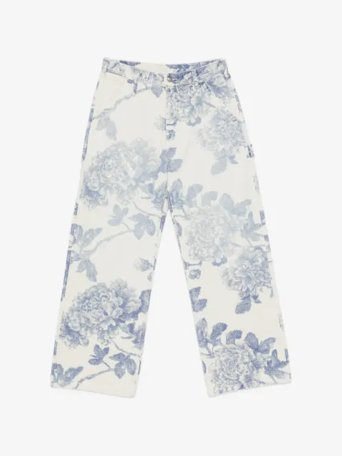 R13 jeans con estampado floral