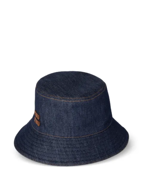 Miu Miu Cappello bucket denim