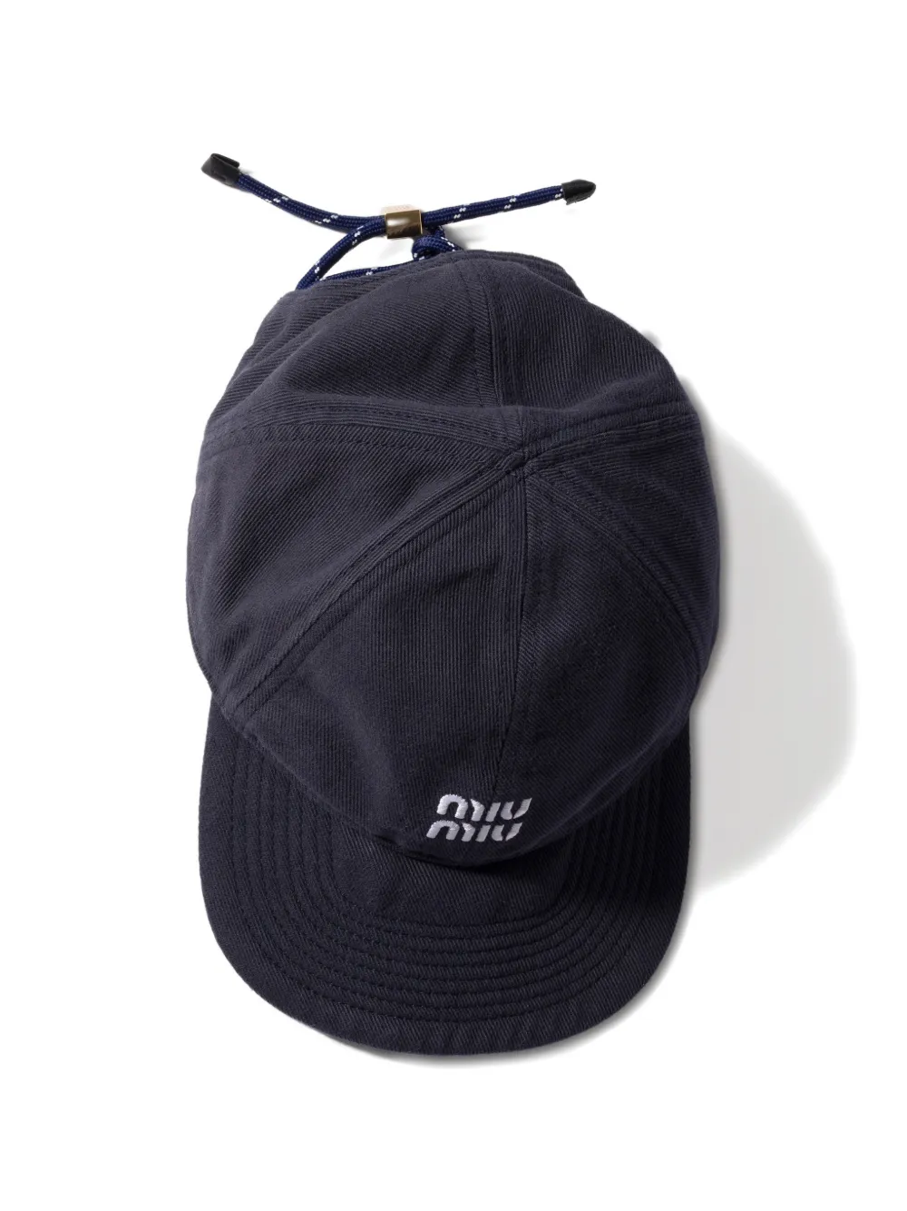  Miu Miu Denim Baseball Cap - Blue 