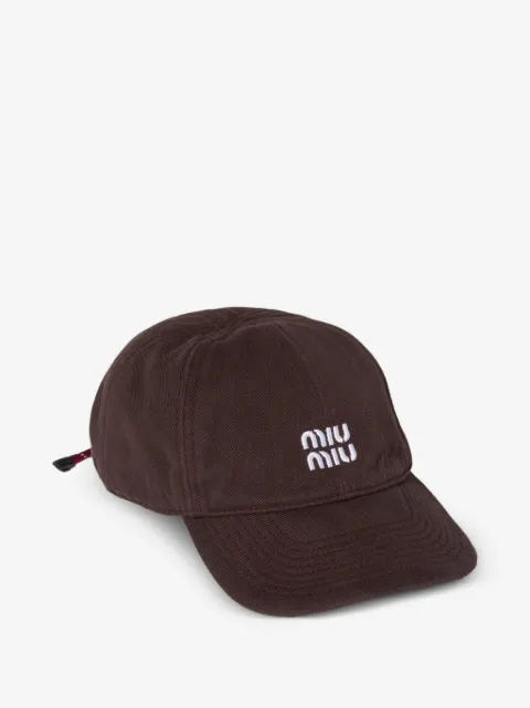 Miu Miu denim baseball cap