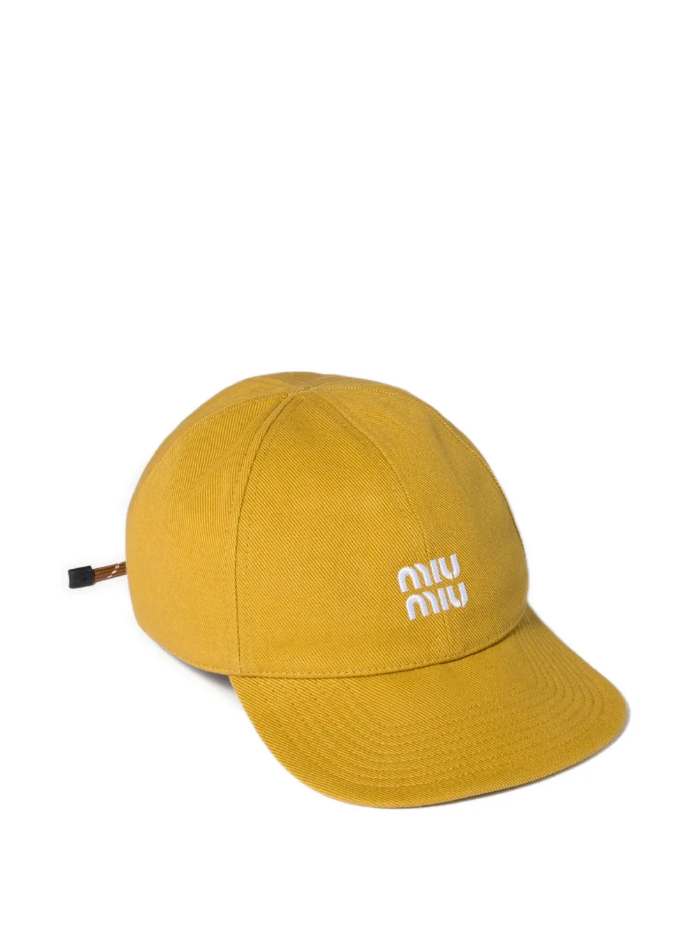 Miu Miu denim baseball cap - Gelb