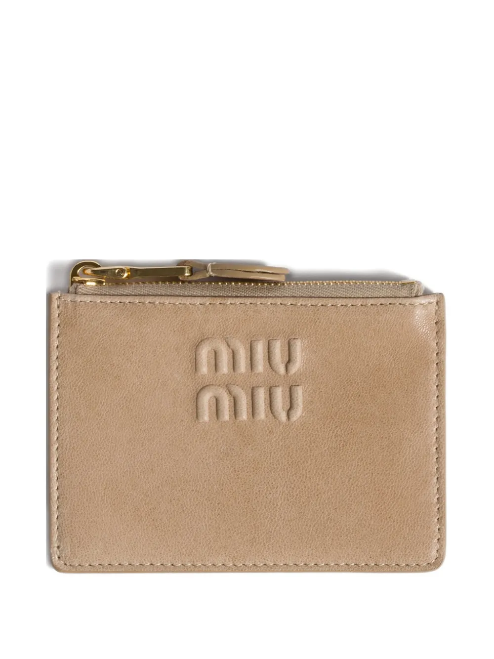 Miu Miu nappa-leather card holder - Toni neutri