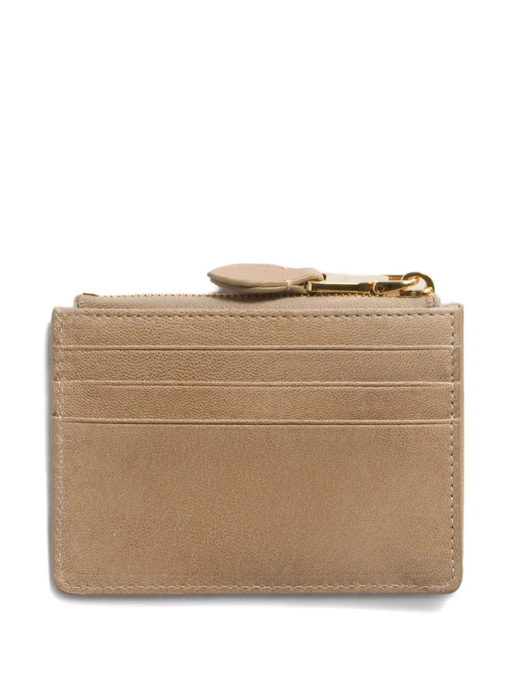  Miu Miu Nappa-leather Card Holder - Neutrals 