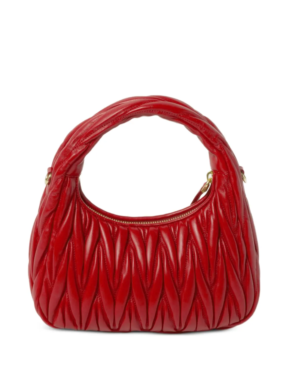 Miu Wander matelassé nappaleren shopper Rood
