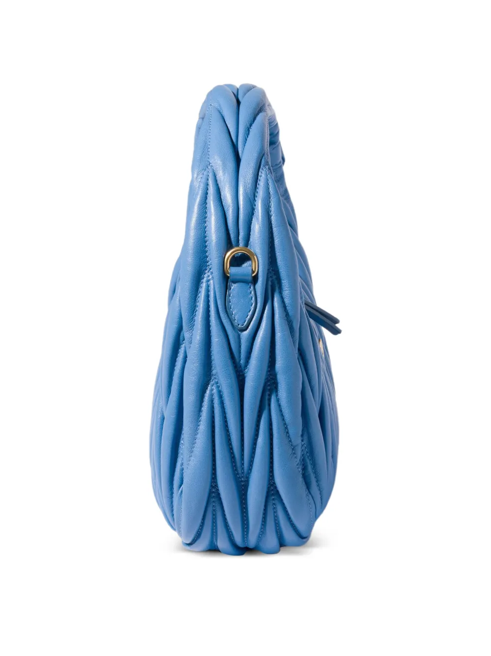 Miu Wander matelassé nappaleren shopper Blauw