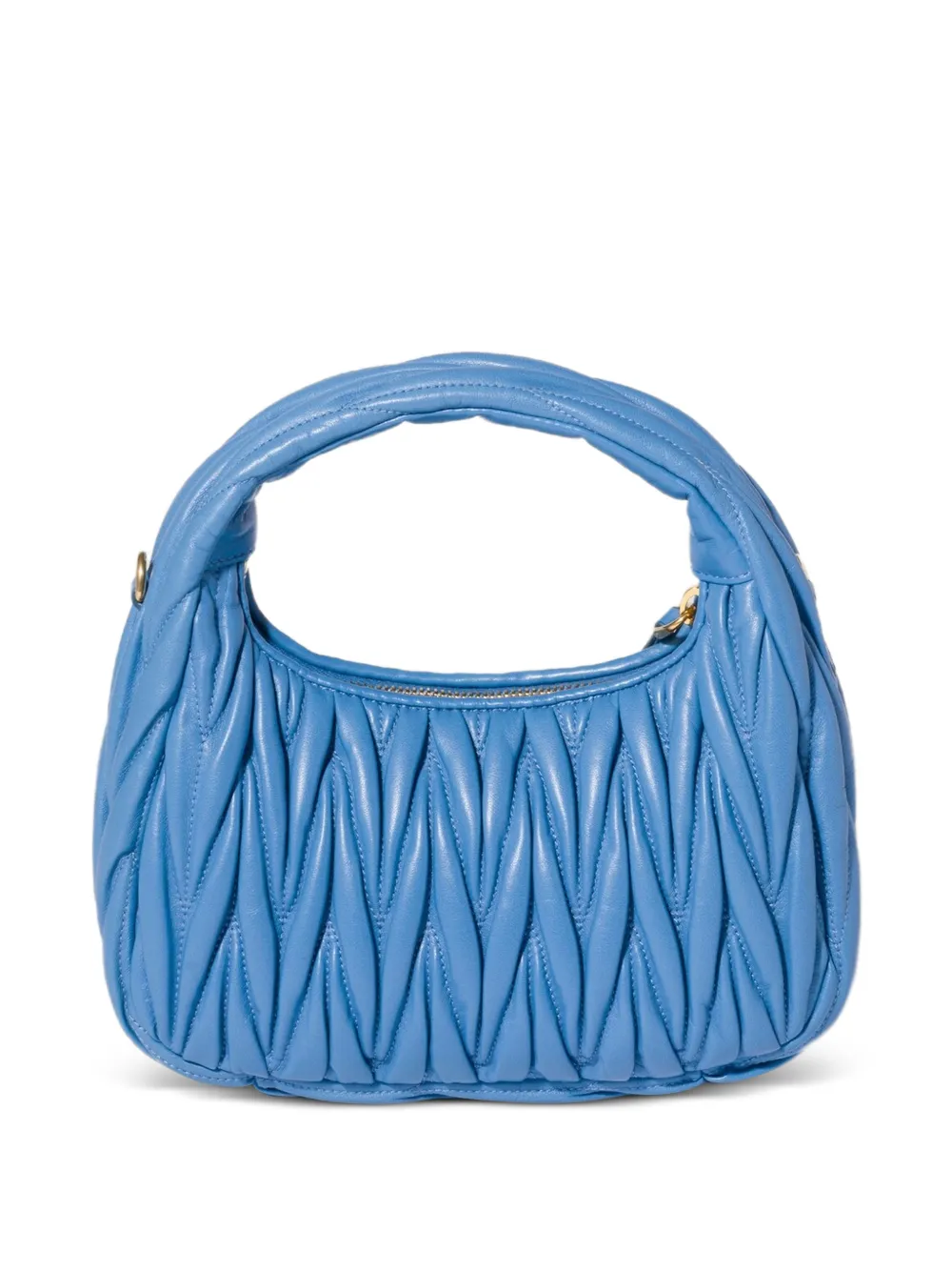 Miu Wander matelassé nappaleren shopper Blauw