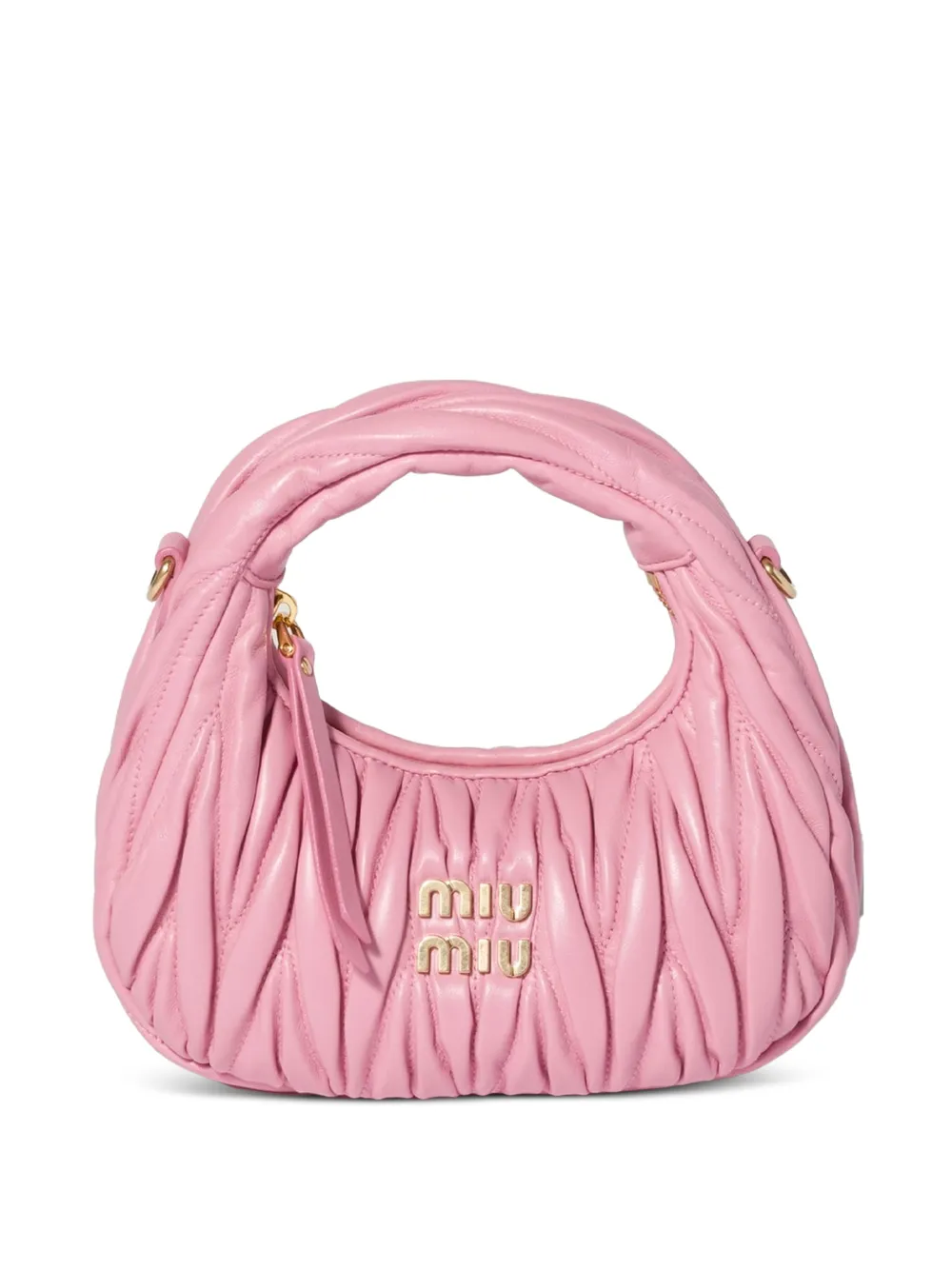 Miu Miu Wander matelassé nappa leather mini-bag - Rosa