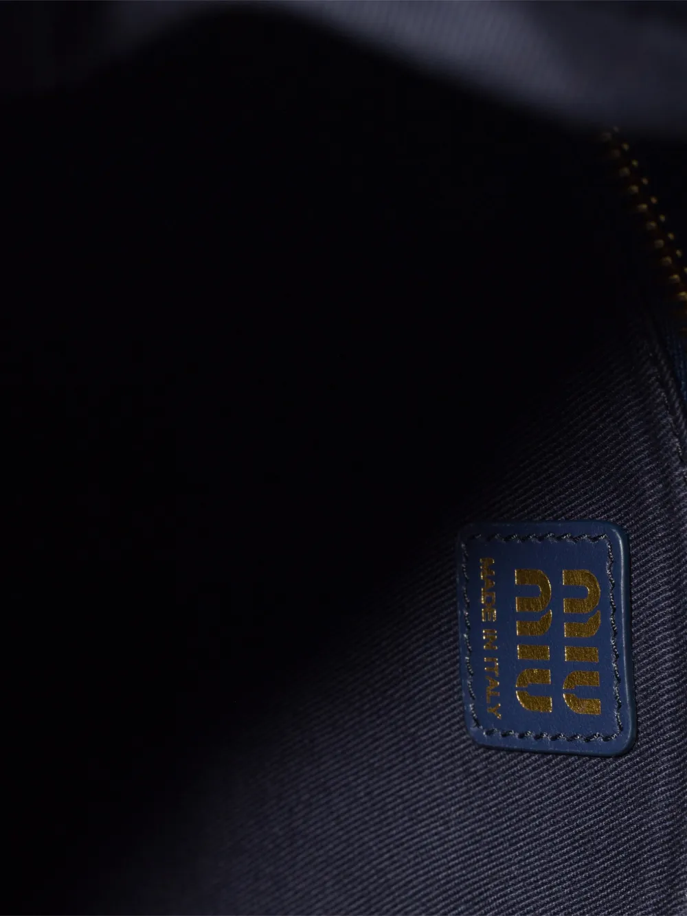 Miu Ivy gehaakte gestreepte shopper Blauw