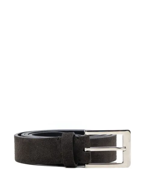 Brioni suede buckle belt
