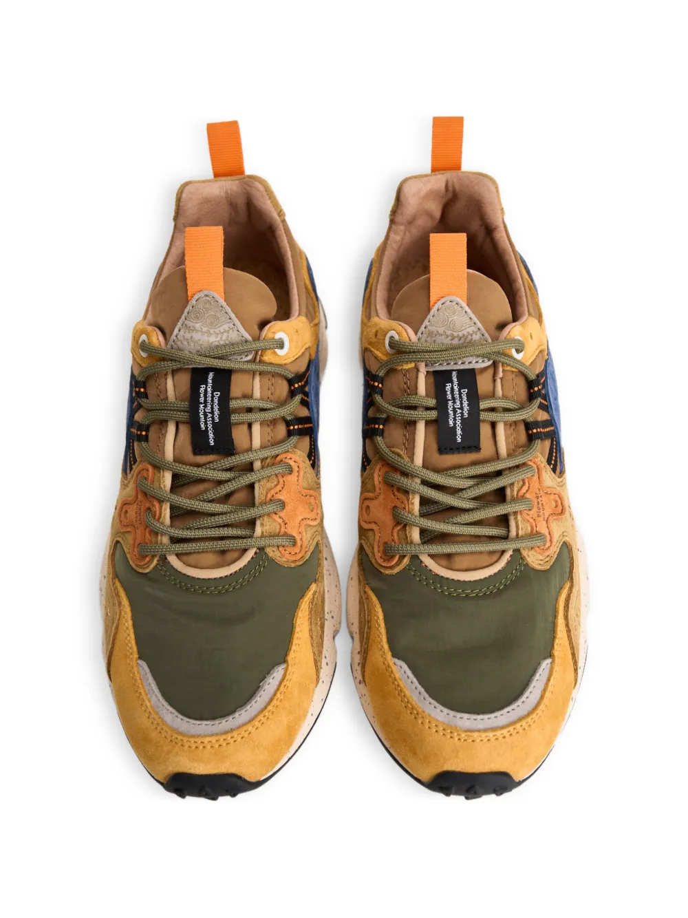 FLOWER MOUNTAIN Yamano 3 suede sneakers Geel