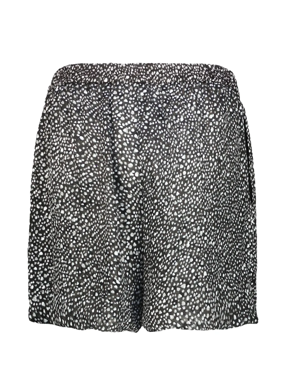 SAPIO N.º 42 shorts met devoré-effect Zwart