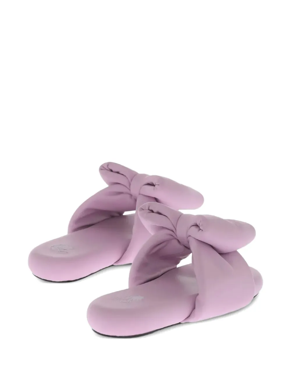 Off-White bow padded slides Paars