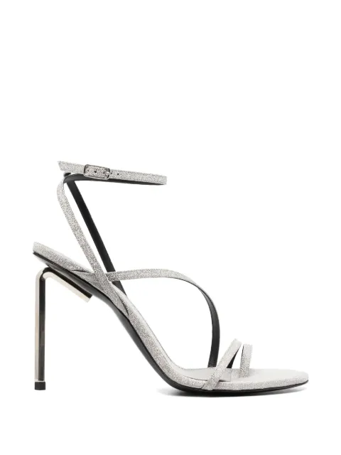 Off-White glitter heeled sandals