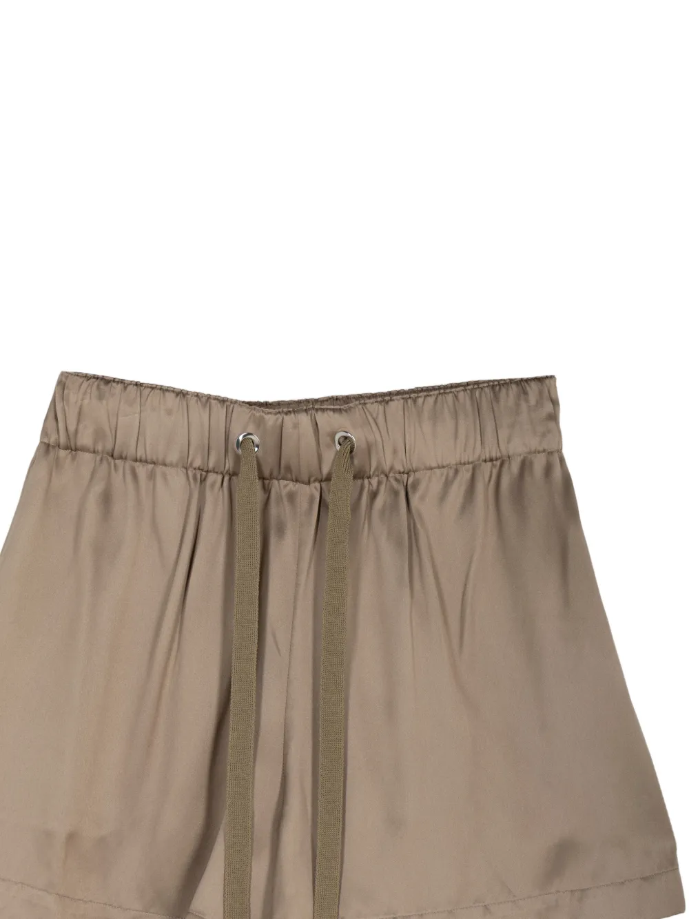 SA SU PHI Valentina shorts met elastische tailleband en trekkoord Beige