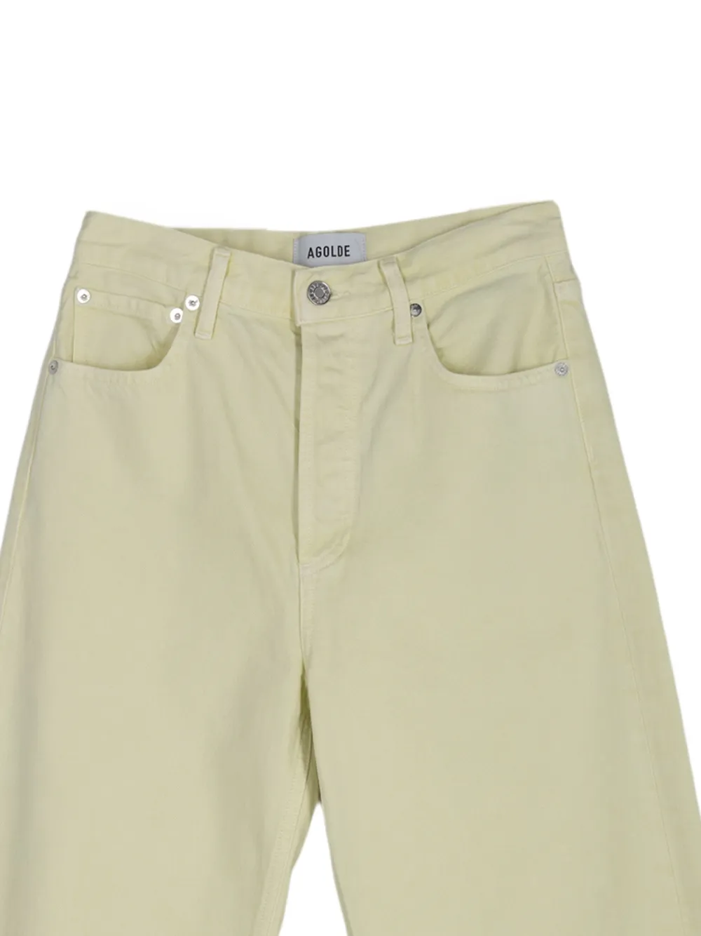 AGOLDE Jeans met wijde pijpen Geel