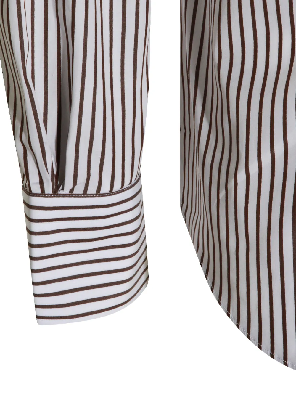  Mazzarelli Chemise Boutonnée à Rayures - Blanc 