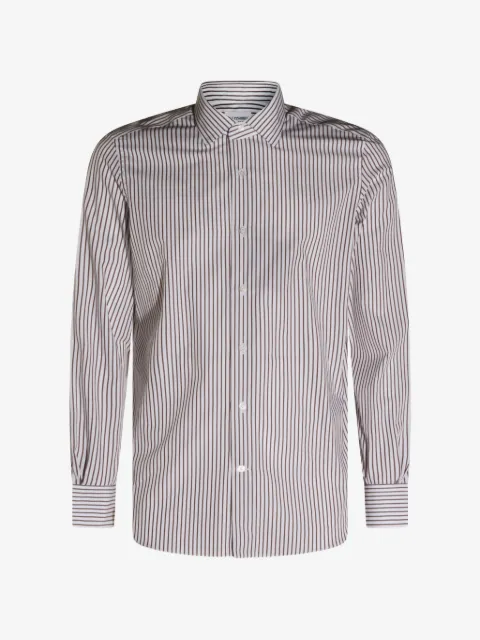 Mazzarelli striped button shirt