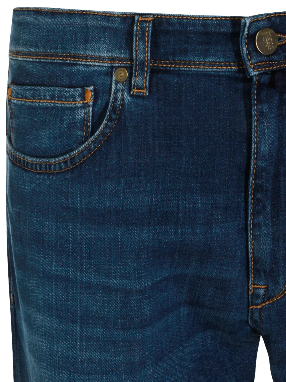 Incotex Jeans met vijf zakken Blauw