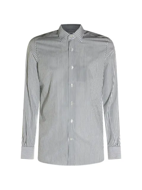 Mazzarelli striped button shirt