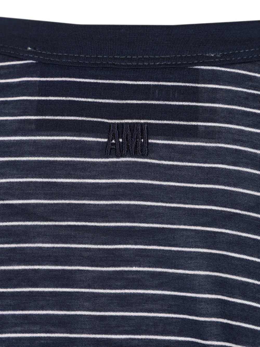 AMI Paris Gestreept T-shirt Blauw