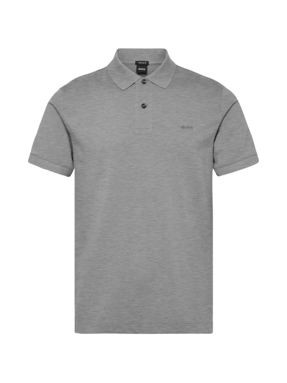 BOSS Pallas cotton-piqué polo shirt - Grau