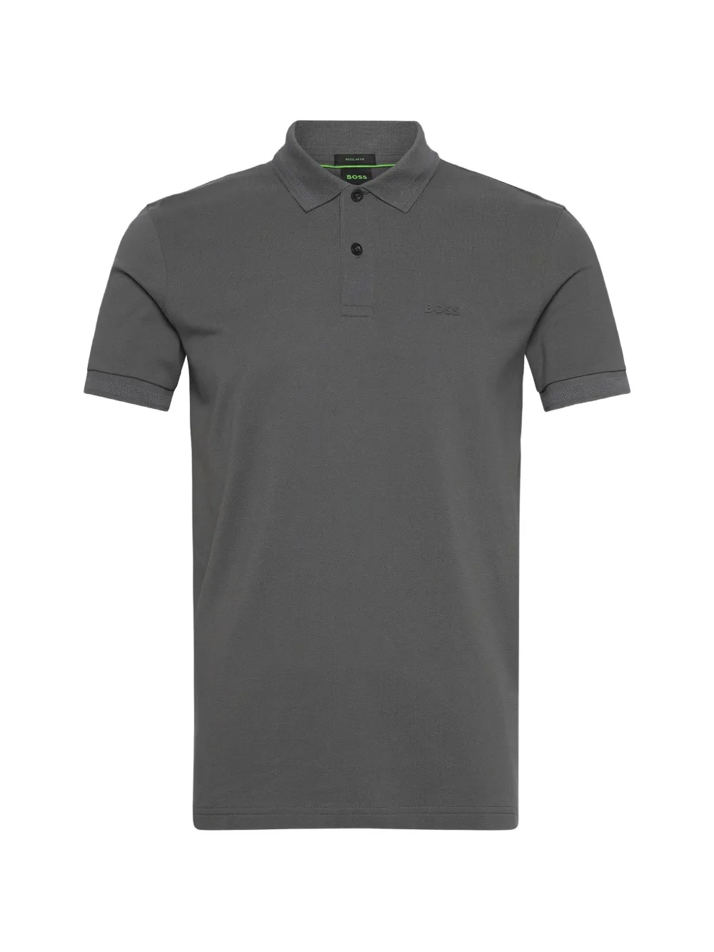 BOSS button polo shirt - Grau