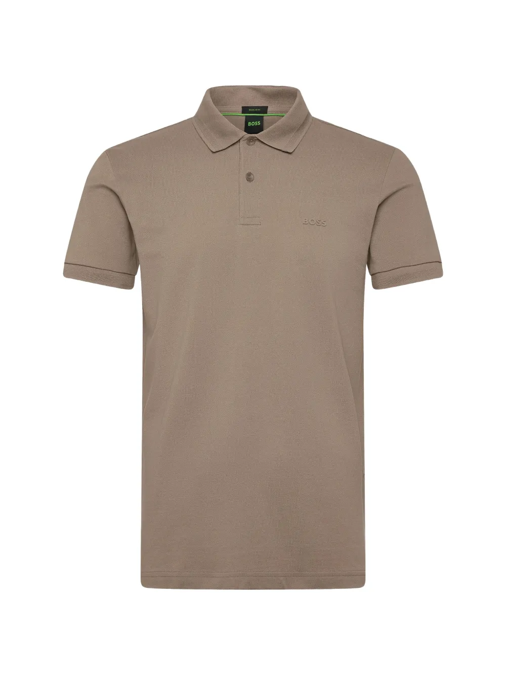 BOSS buttoned polo shirt - Nude