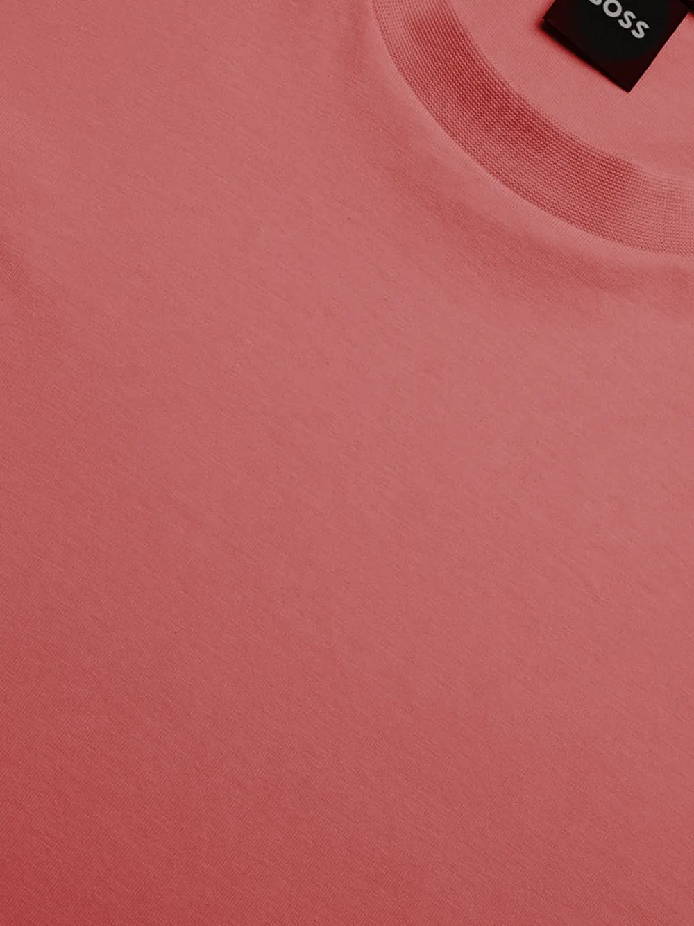 BOSS T-shirt met ronde hals Roze