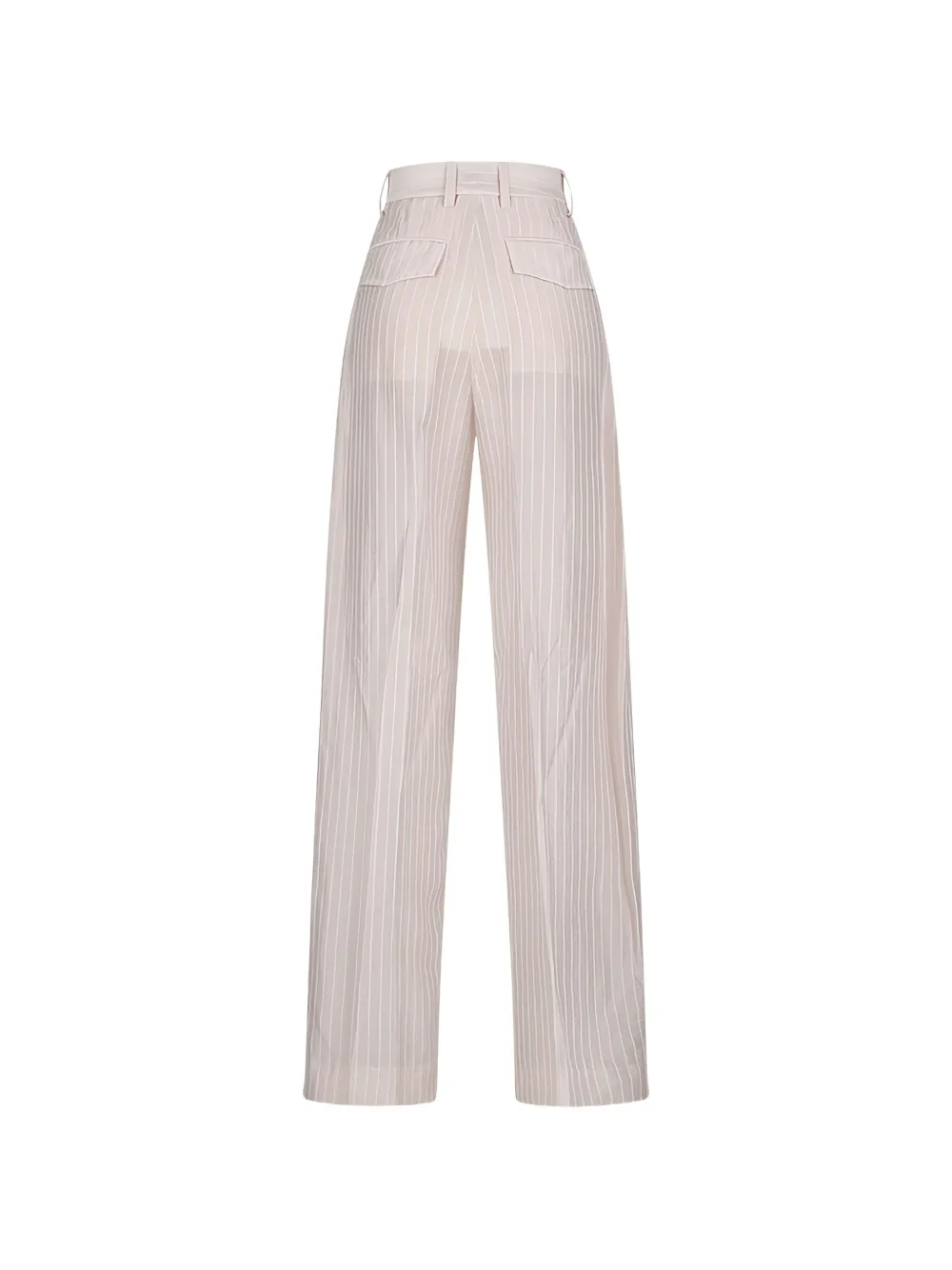 THELATEST Gestreepte broek Beige