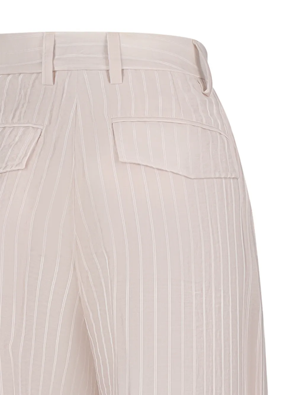 THELATEST Gestreepte broek Beige