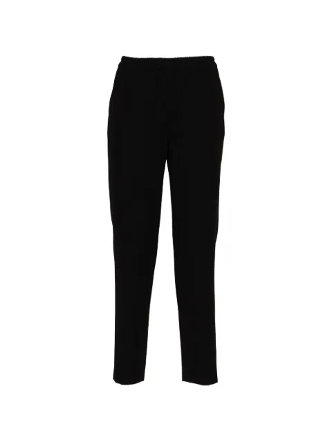 QL2 elasticated-waist straight-leg trousers