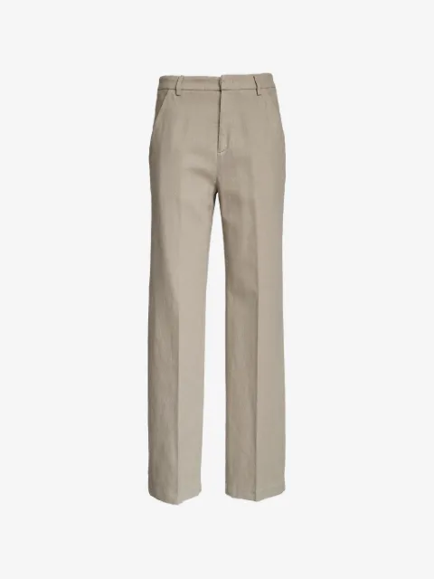 DONDUP wide-leg belt-loop trousers