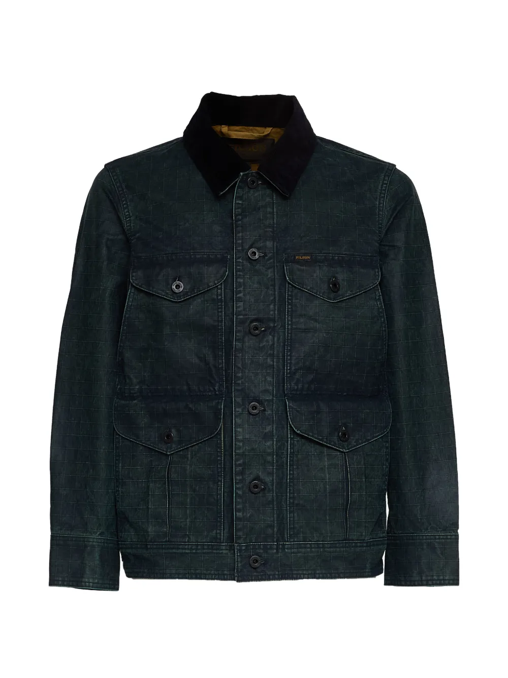 Filson button corduroy collar jacket - Verde