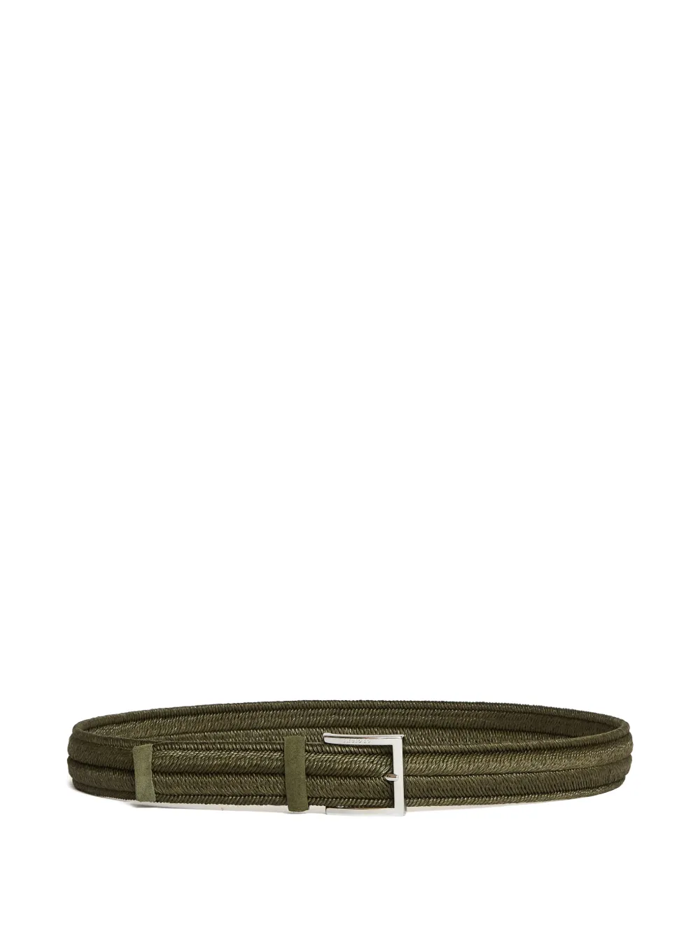 Orciani rope elastic linen belt - Verde