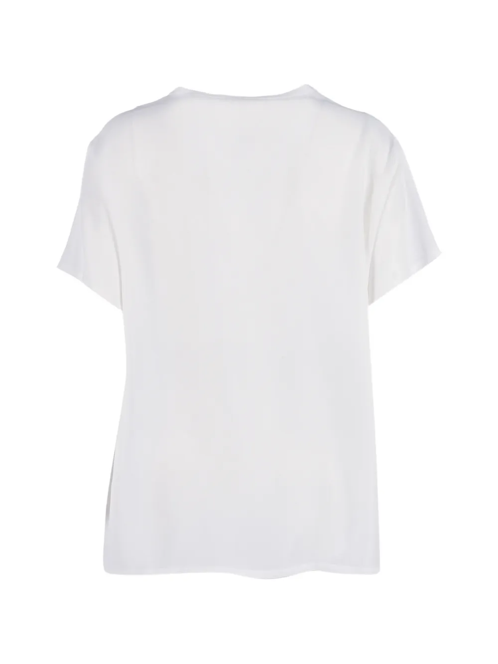 ERMANNO FIRENZE T-shirt met geborduurde bloemen Wit