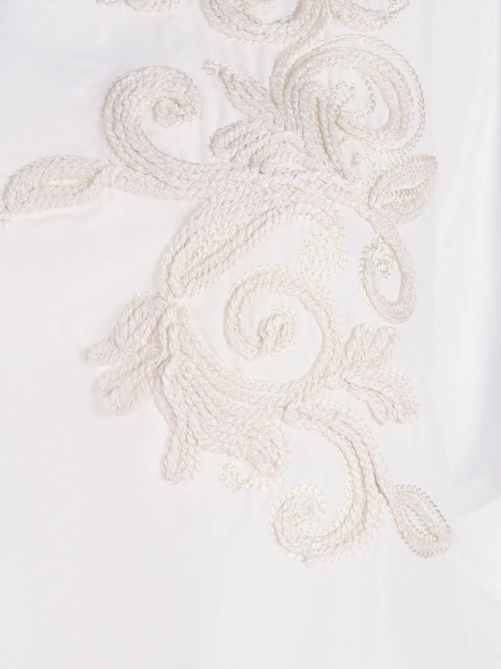 ERMANNO FIRENZE T-shirt met geborduurde bloemen Wit